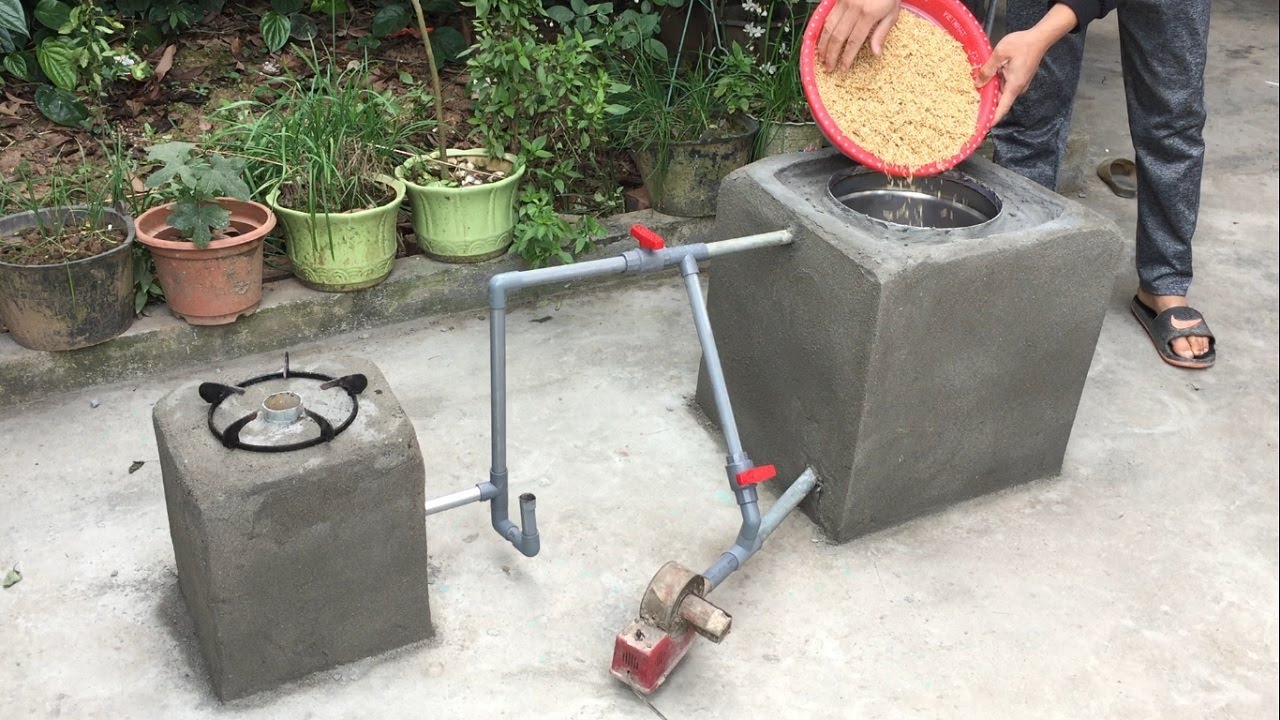 Techniques Build For Gas Stoves From Firewood, Rice Husk, Sawdust - How To Make Gas Easy,Economical