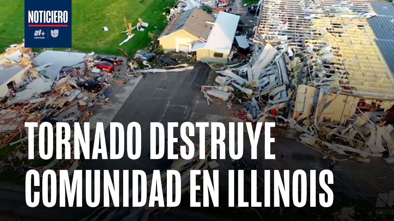 Tornados causan graves da&ntilde;os y dejan miles sin luz en Illinois