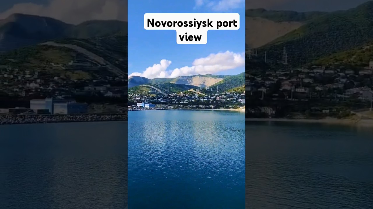 view of novorossiysk port !! RUSSIA #travel #sea #dailyvlog #ports