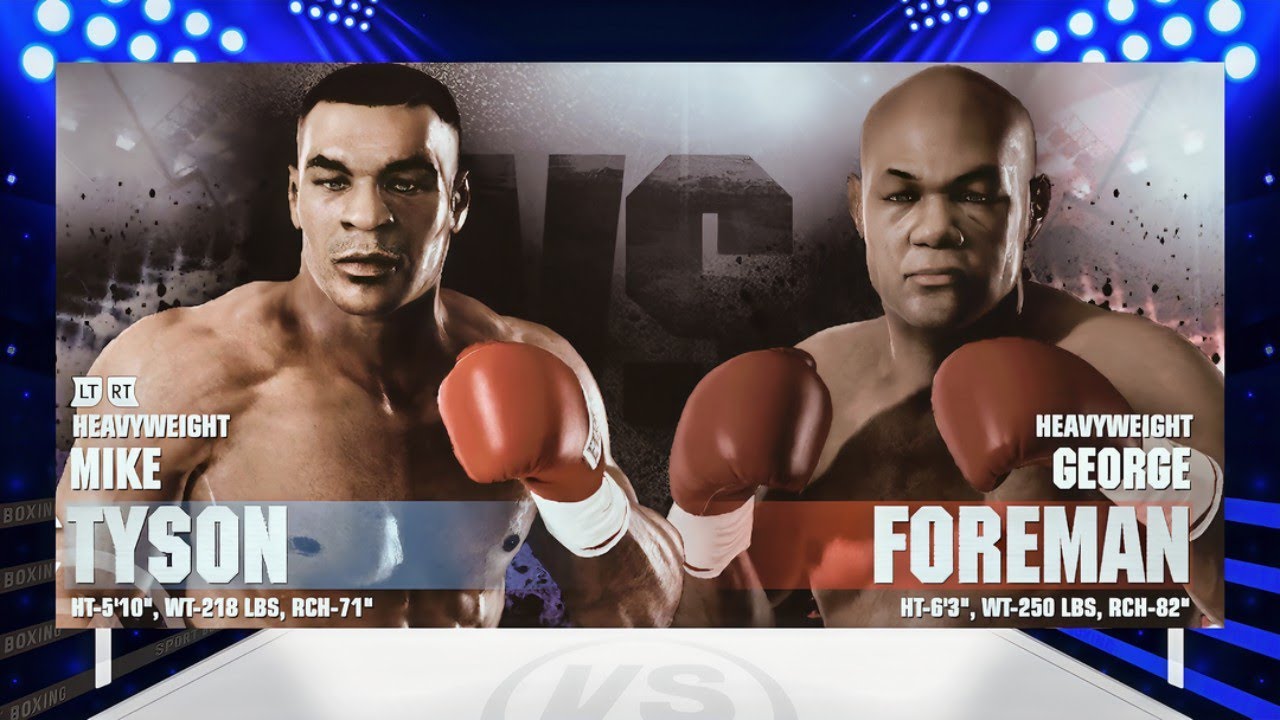 Legendary Matchup: Simulated Fight Between Mike Tyson And George Foreman!