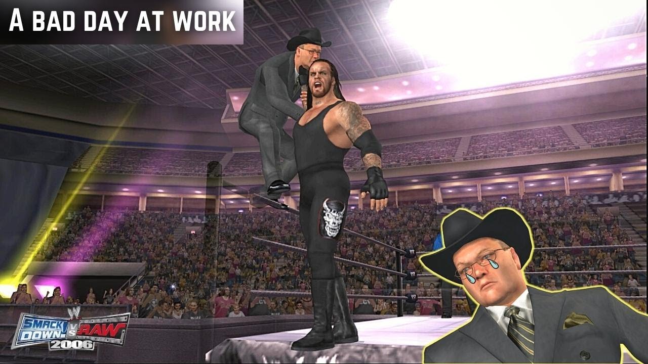 JR's Bad Day at Work | Finishers on Jim Ross | WWE Smackdown VS Raw 2006