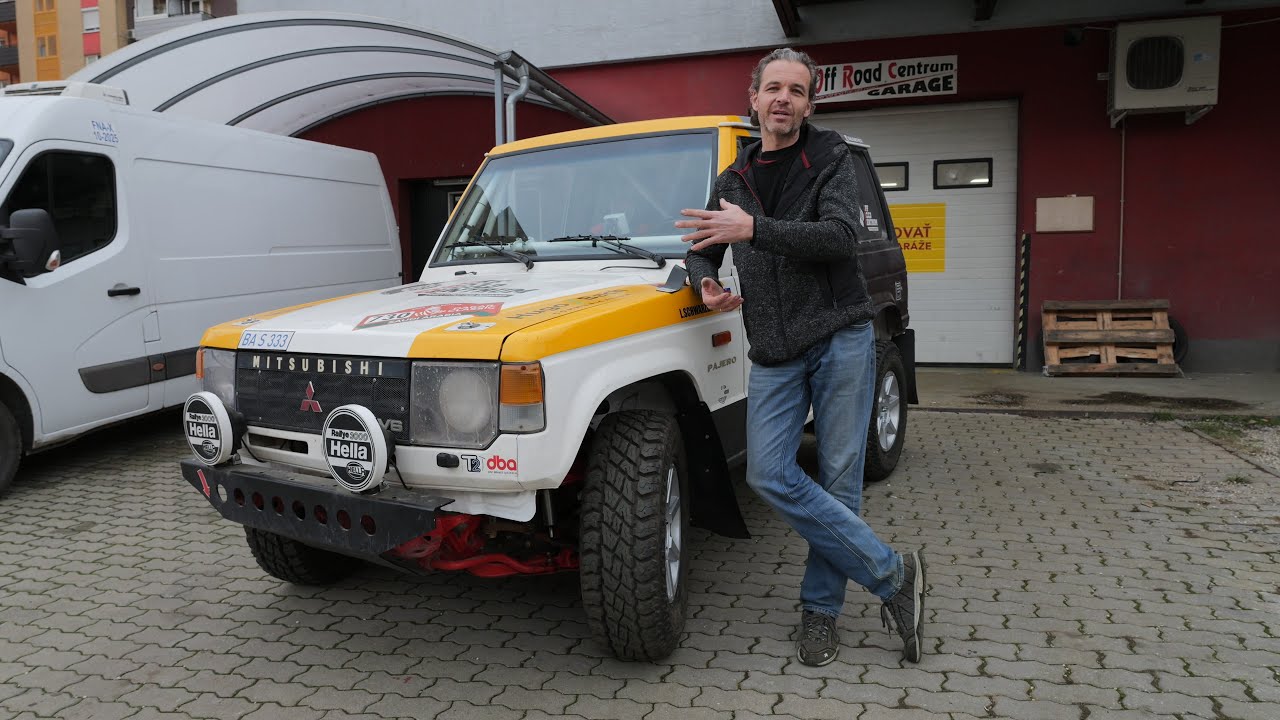 4x4 offroad car Mitsubishi Pajero I. Dakar Classic 2023 (Ironman,Offroad24.sk) 4K.