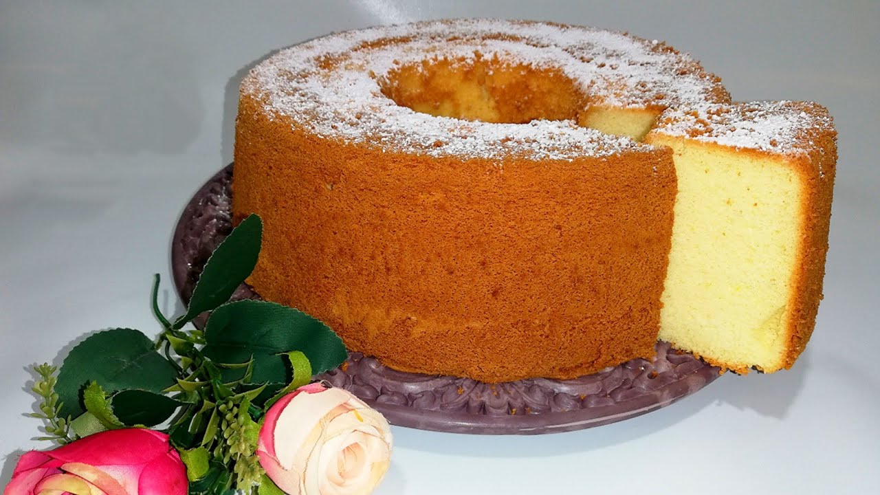 Chifón de vainilla suave y esponjoso | Vanilla chiffon recipe
