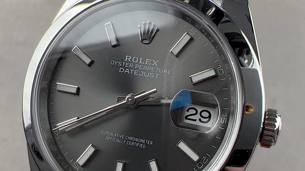 Обзор часов Rolex Datejust 41 Dark Rhodium 126300
