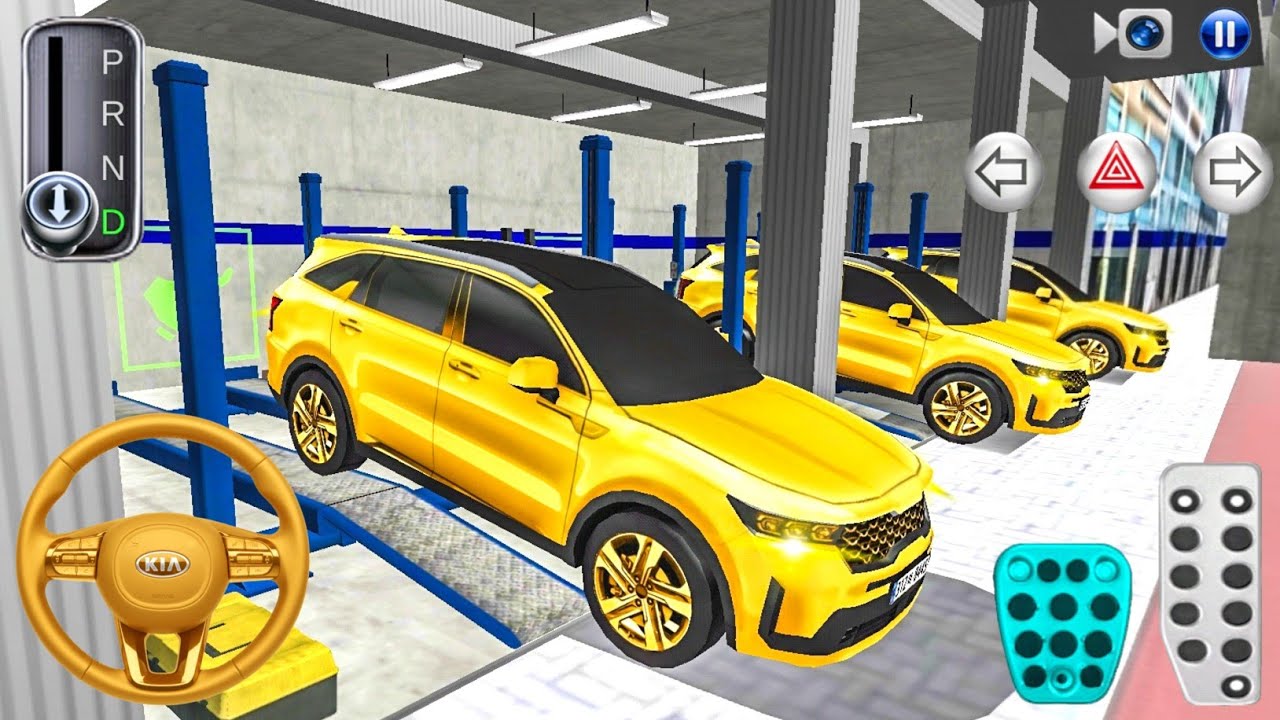 New Golden Kia Sorento 🚗✨ in Auto Repair Shop 🛠️ - 3D Driving Class 2026 - Android & iOS Car Games