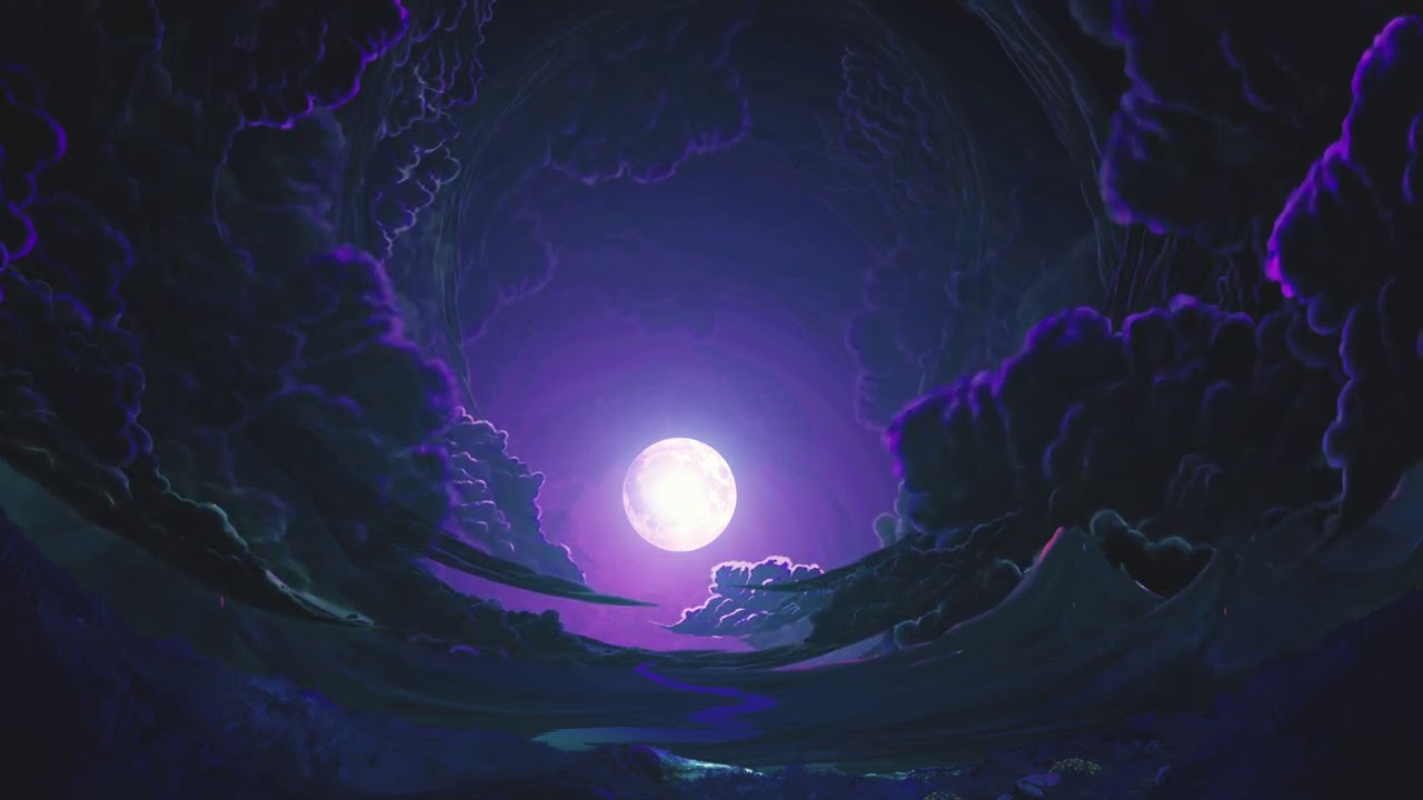 Beautiful Night Sky Ultra High Definition Background with Jazz Music