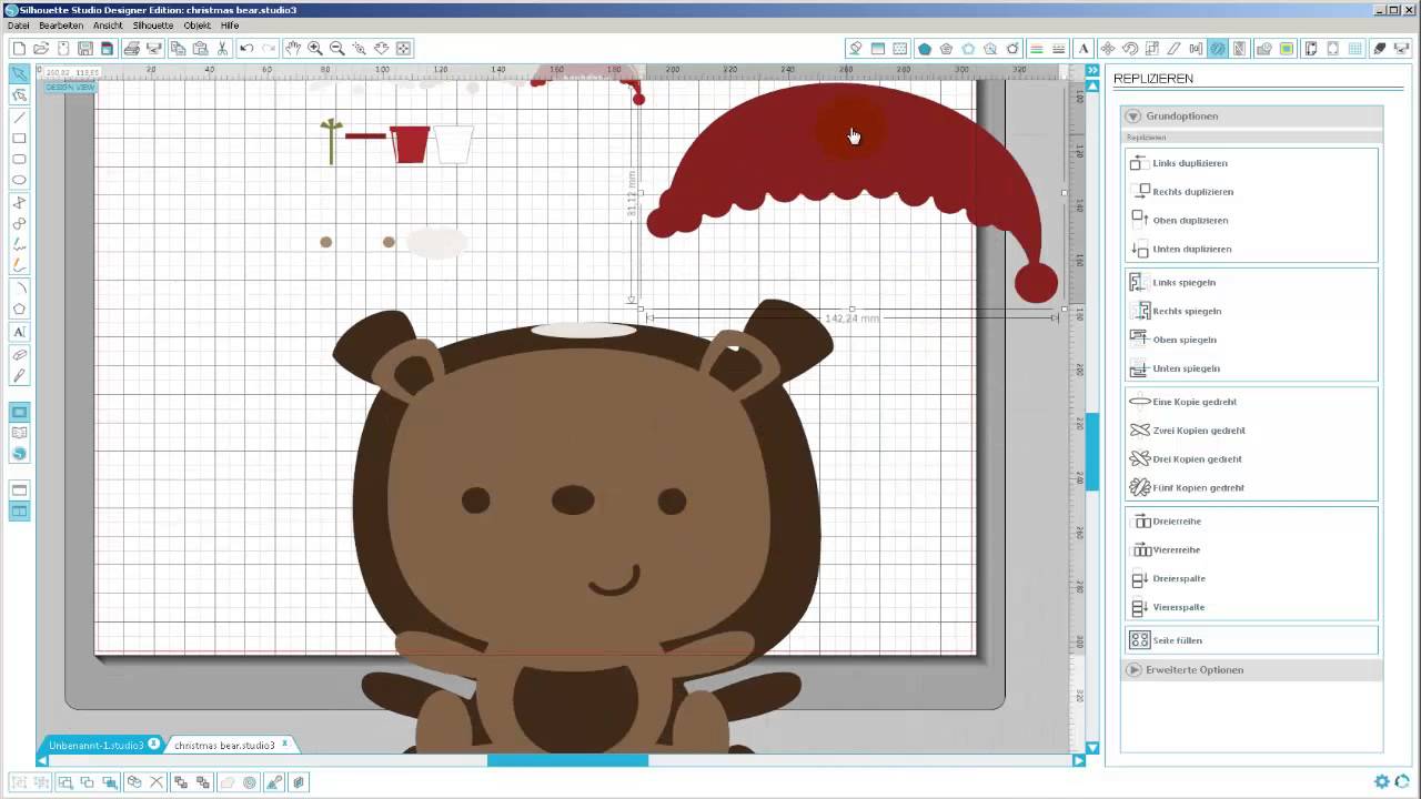 Mehrfarbiges Bügelbild mit den Silhouette Studio Software erstellen