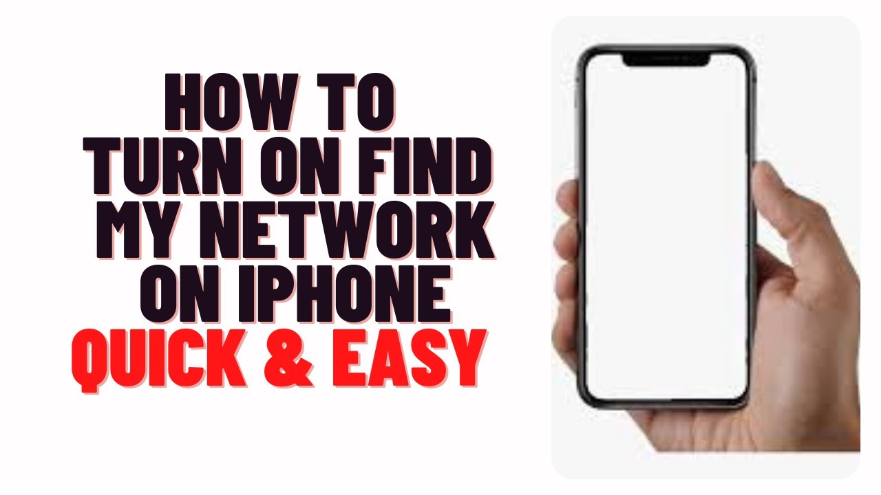 how to turn on find my network on iphone