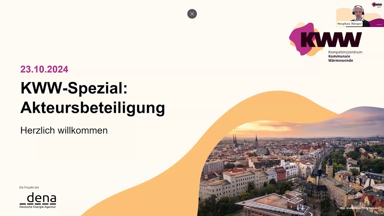 KWW-Spezial: Akteursbeteiligung in der Kommunalen W&auml;rmeplanung