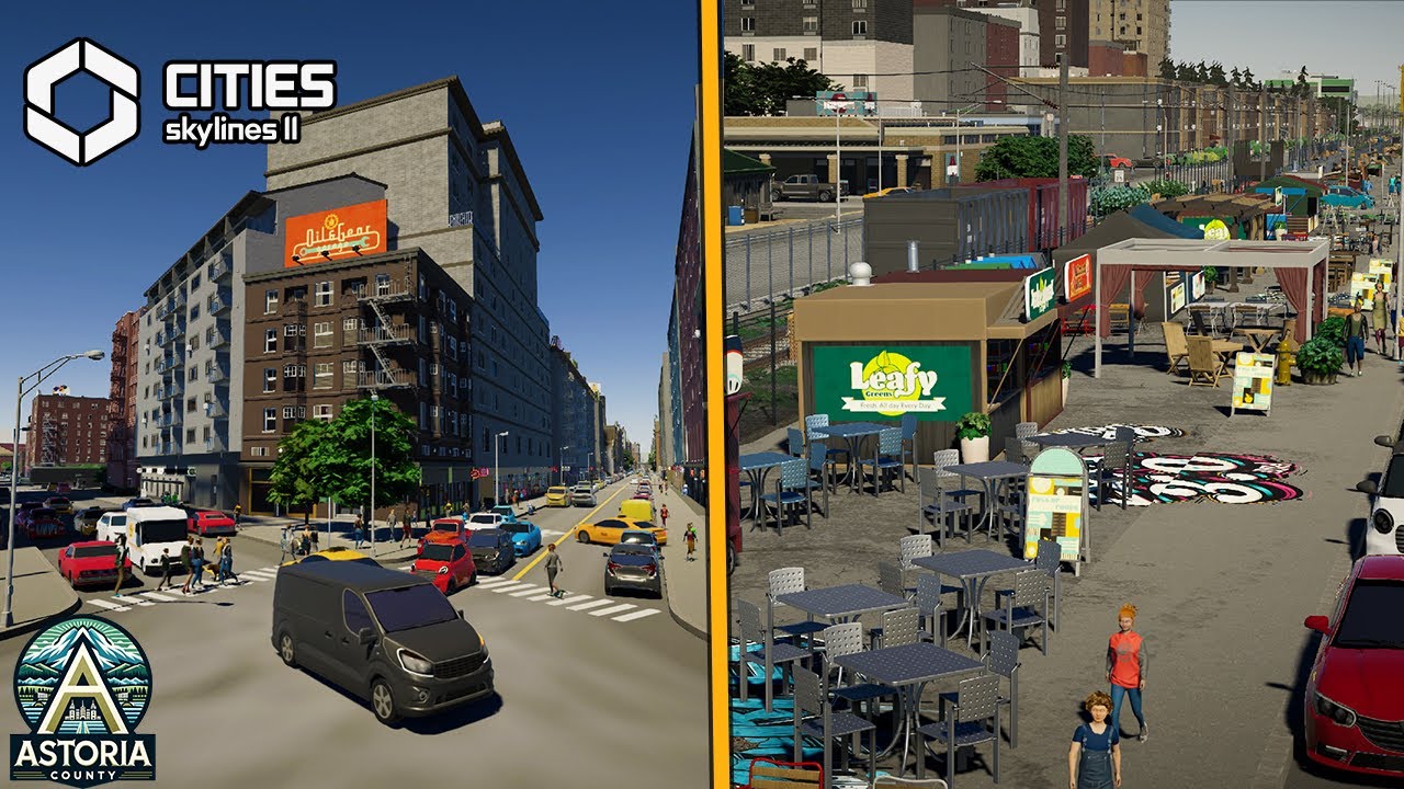 Realistic American Urban Expansion and Abandoned Railroad in Cities Skylines 2