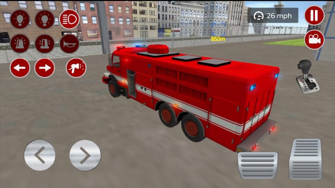 Real fire truck driving simulator |  Fire fighting Android games gameplay #13 - Ambulances - cars