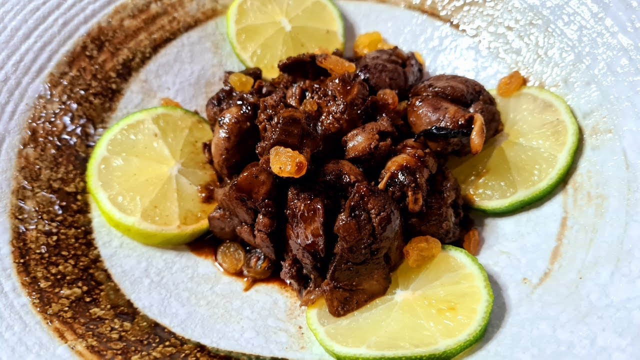 كبدة فراخ ( دجاج ) بدبس الرمان😋😋 بتتبيله مميزه💯 على طريقة اشهر المطاعم