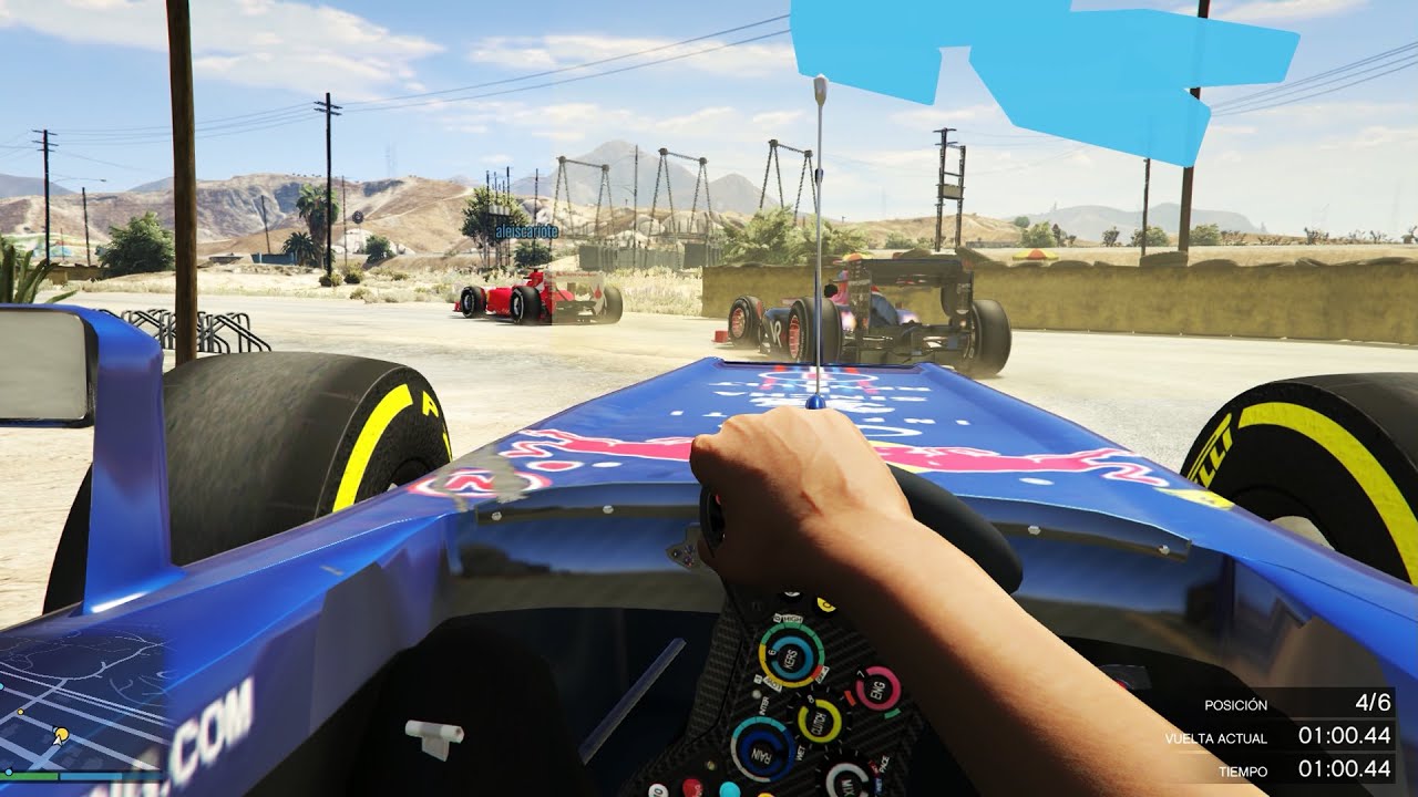 CARRERA 2/5 EN 1º PERSONA! - CAMPEONATO DE FÓRMULA 1 EN GTA 5 - TORNEO YOUTUBER F1 EN GTA V MOD
