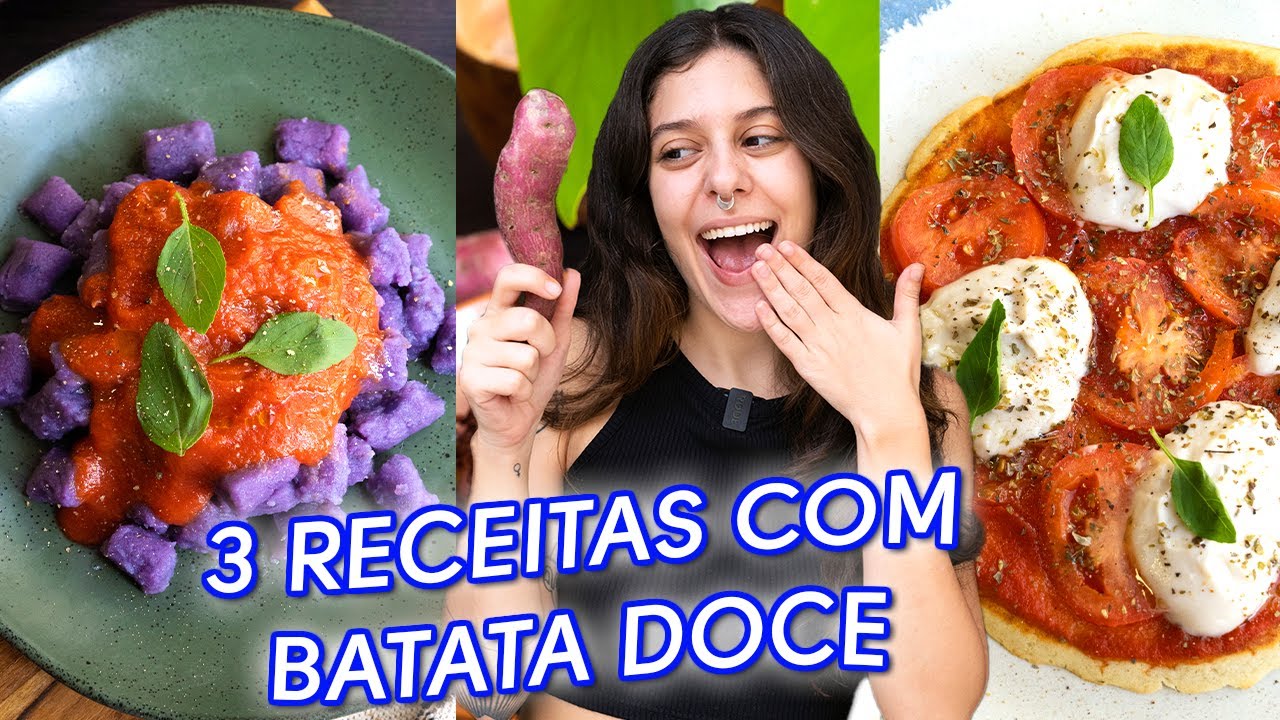 🍠 3 RECEITAS DIFERENTONAS COM BATATA DOCE