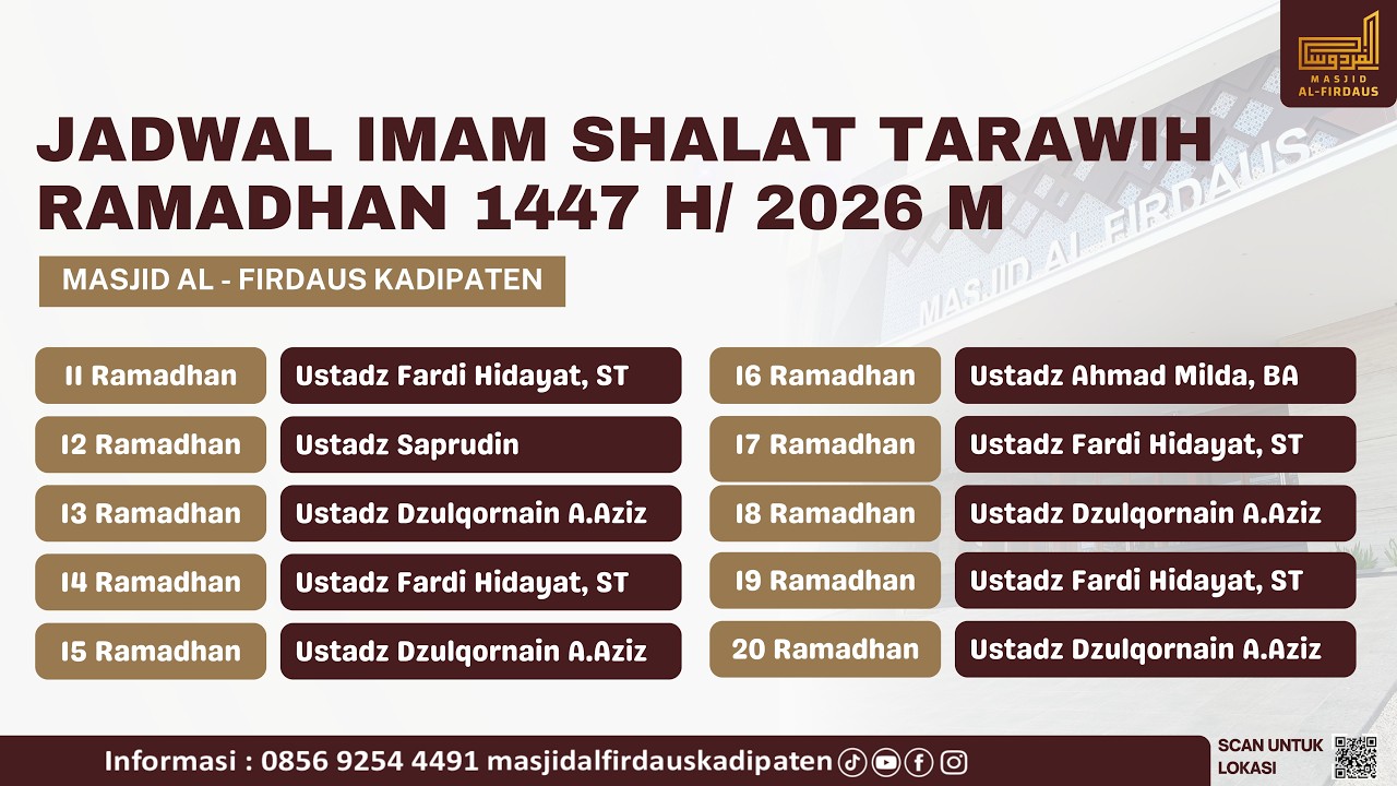[LIVE] Sholat Tarawih Malam ke 18- Ustadz Dzulqornain A.Aziz حَفِظَهُ الله