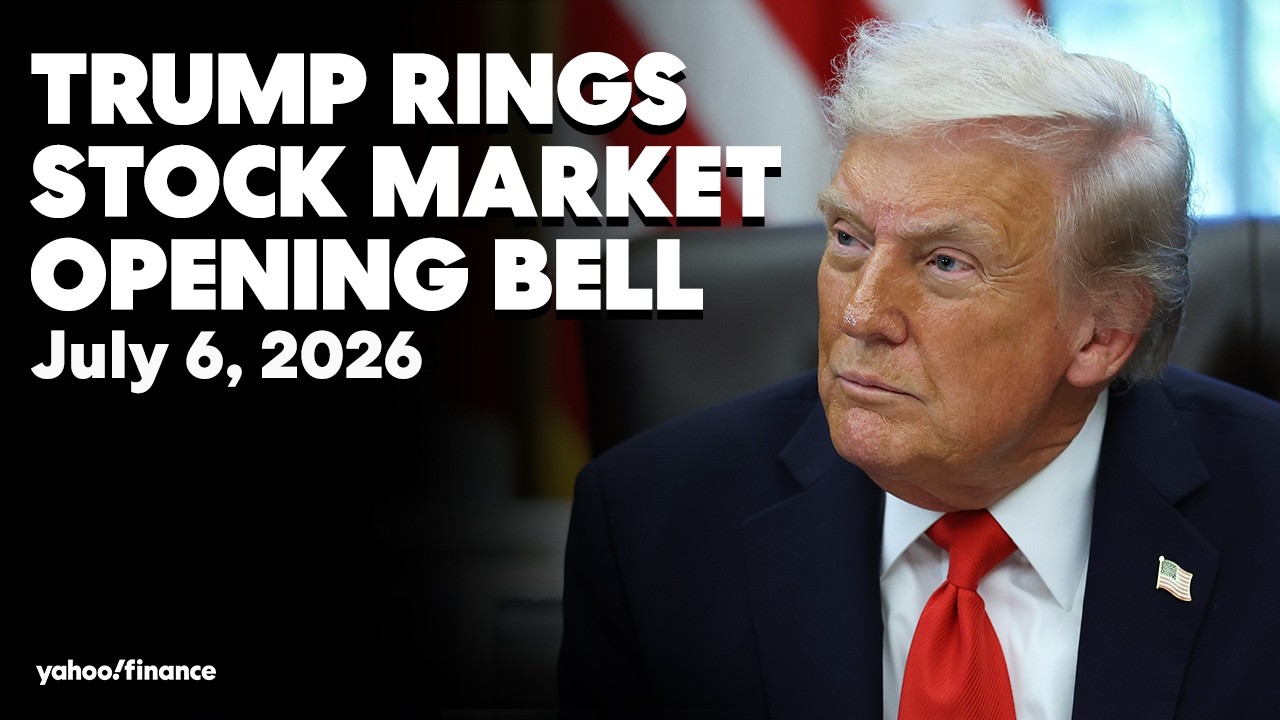 LIVE: Trump rings opening bells for NYSE and Nasdaq from the Oval Office