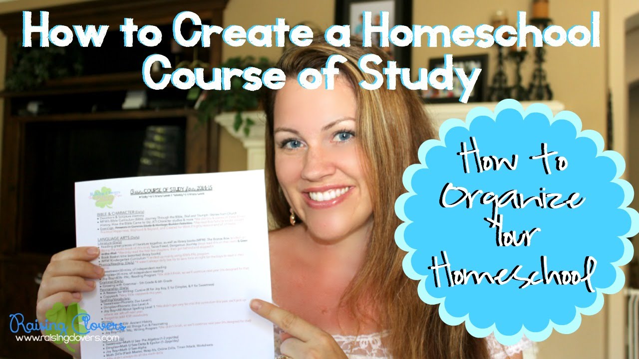 PLANNING OUT YOUR HOMESCHOOL CURRICULUM: Creating a "Course of Study"