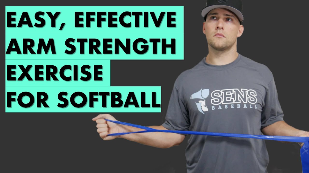Band External Rotations - One of the BEST Softball Arm Strengthening Exercises