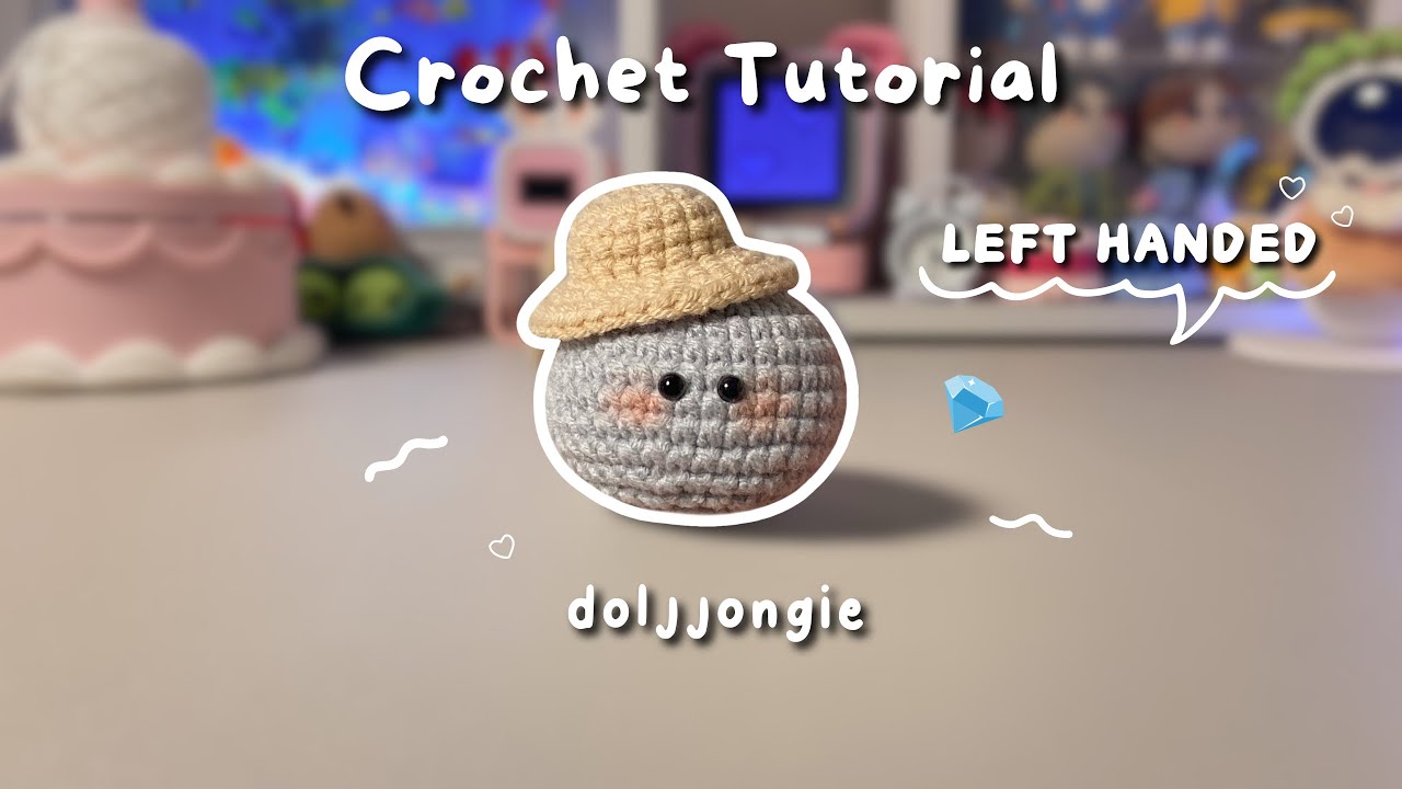 [Left Handed] 💎 Crochet Doljjongie Seventeen ⟡ Tutorial Crochet For Beginners ⟡ How to crochet