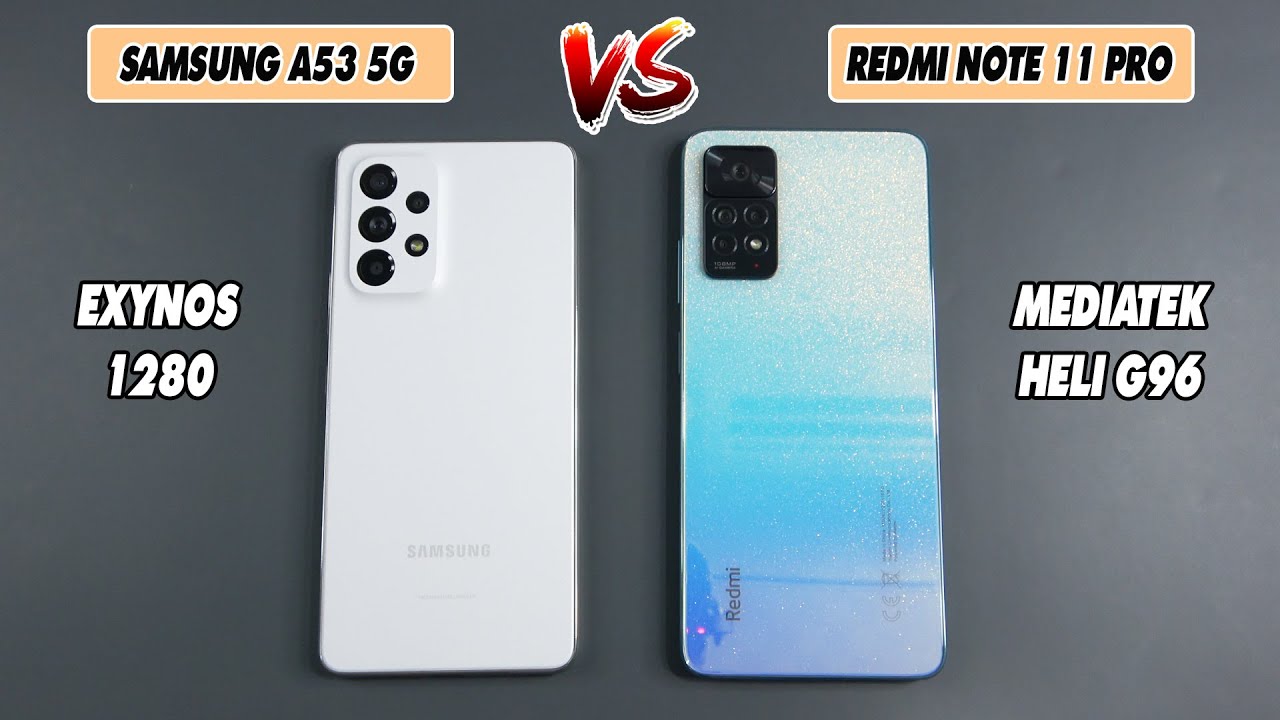 Samsung Galaxy A53 5G vs Xiaomi Redmi Note 11 Pro | SpeedTest and Camera comparison