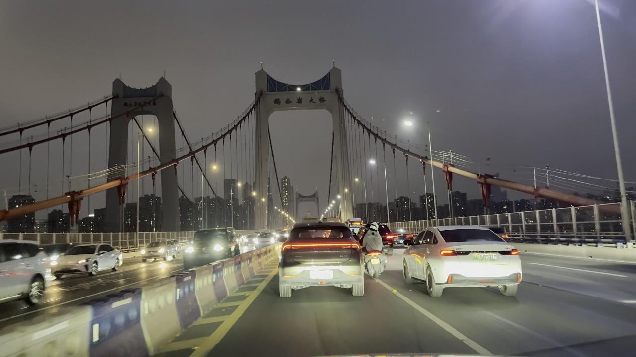 Quiet Drive from Guanyinqiao to Chenjiaping | Caiyuanba & Egongyan Bridges | Chongqing China 4K