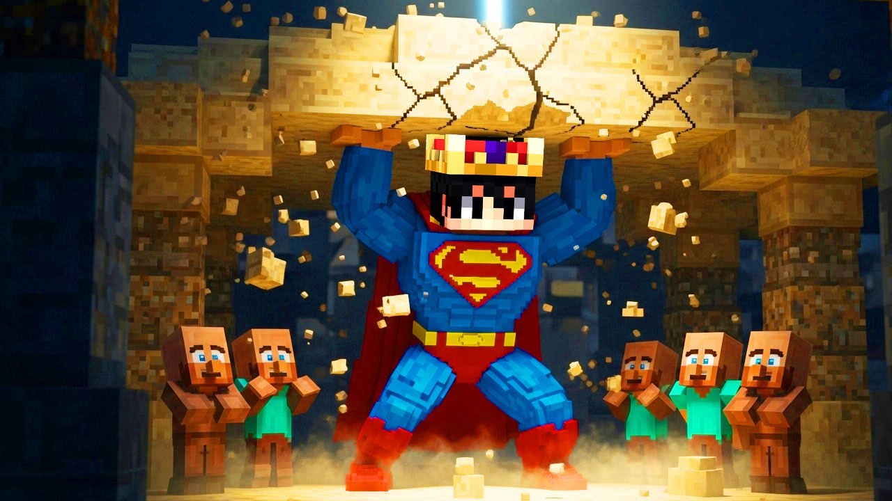 Minecraft'ta SÜPERMAN OLUP HERKESİ KURTARDIM!