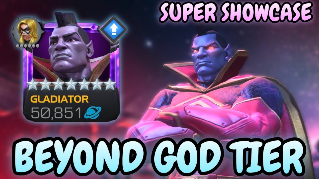 СУПЕРДЕМОНСТРАЦИЯ: GLADIATOR! Выше уровня God Tier и всё ещё так недооценён! | Mcoc
