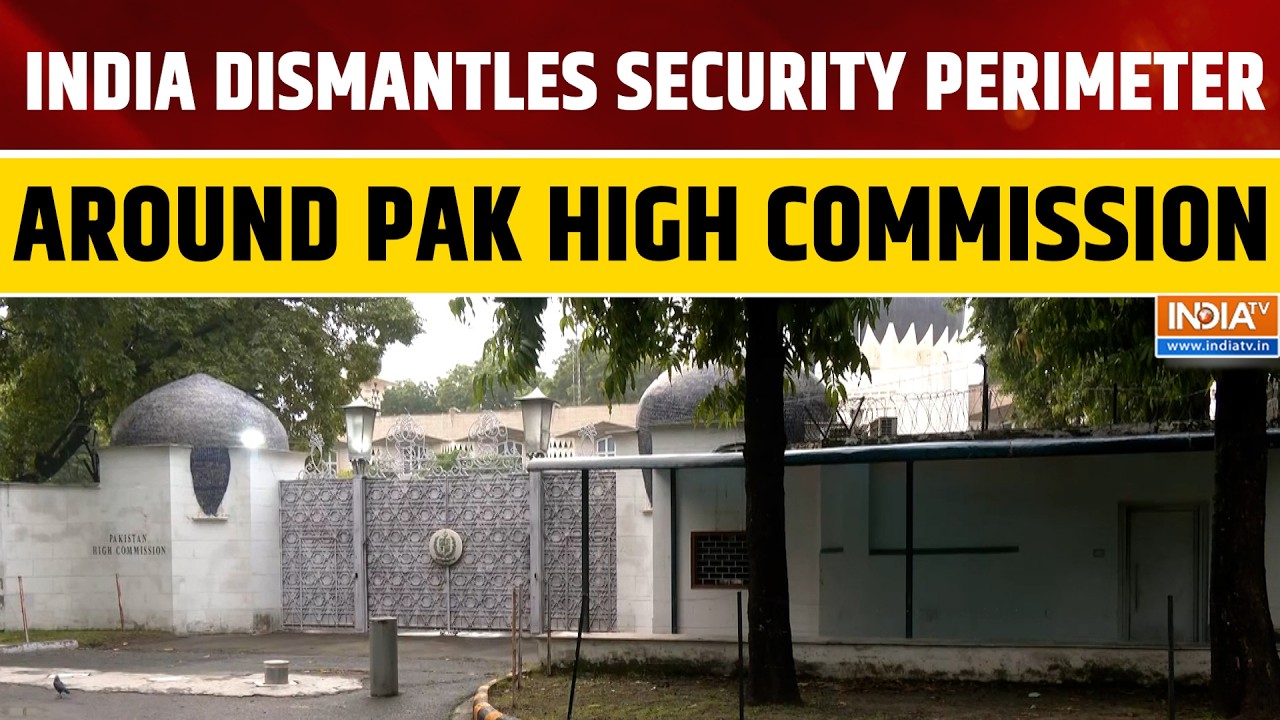 India Removes Security Barricades Outside Pakistan High Commission | Fresh Visuals Surface