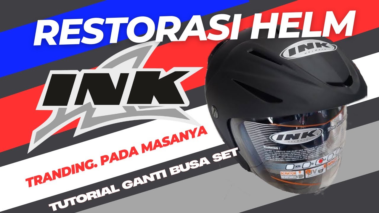 Restorasi helm INK CX22  pernah trending #fyp 