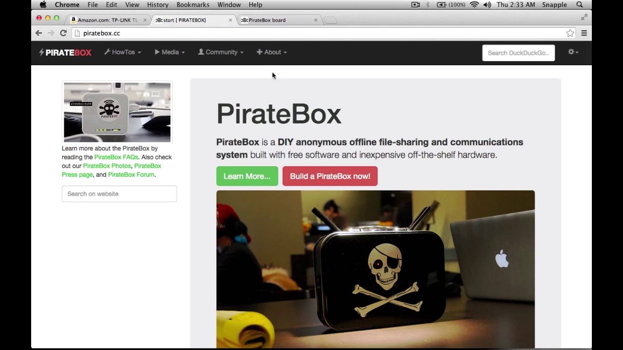 Pirate Box Demo - Hacked Existence