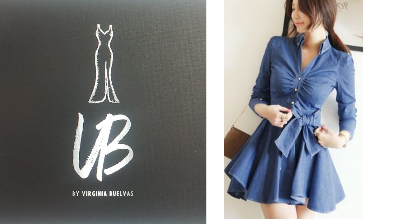 como hacer el molde de un vestido juvenil con cuello camisero y rotonda/how to draft a modern dress