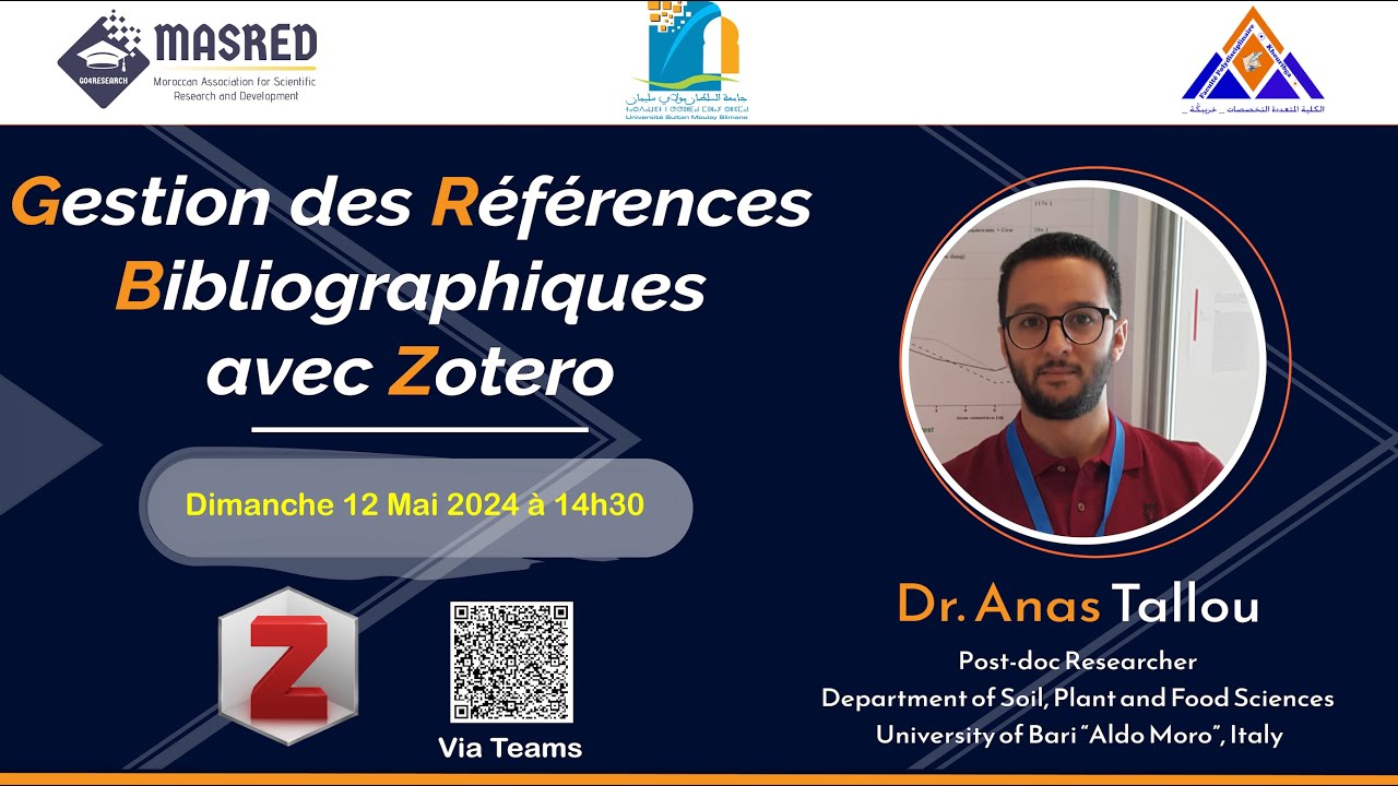 Gestion des Références Bibliographiques avec Zotero