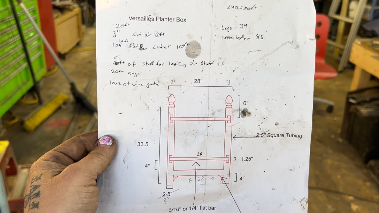 Versailles planter box￼. ￼Maker 238 Welding project. Perfect!￼￼ Yeah, I can make that!