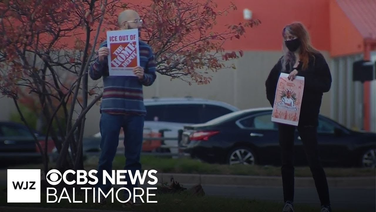 Baltimore protestors join national &ldquo;ICE Out of Home Depot&rdquo; event
