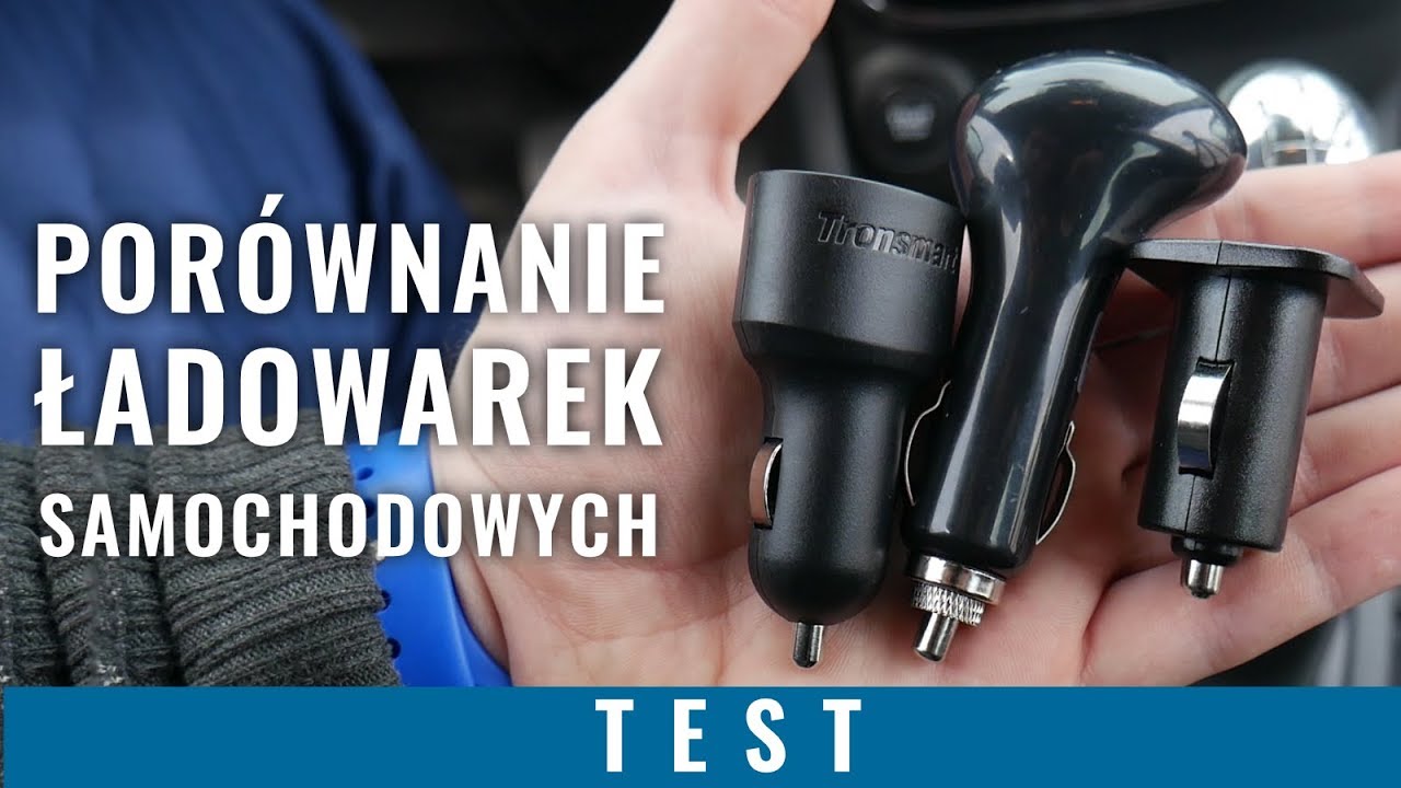 Porównanie ładowarek samochodowych - test Tronsmart C3PTA