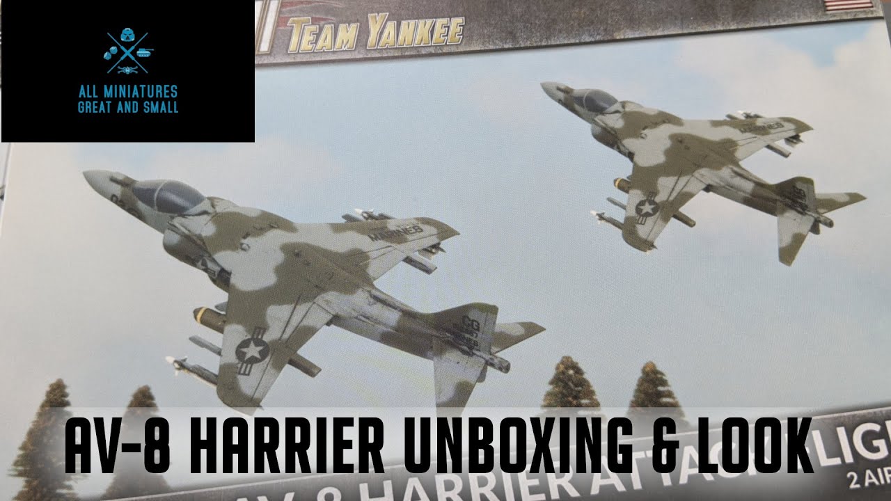 Team Yankee AV-8 Harrier Flight (Plastic) unboxing and look
