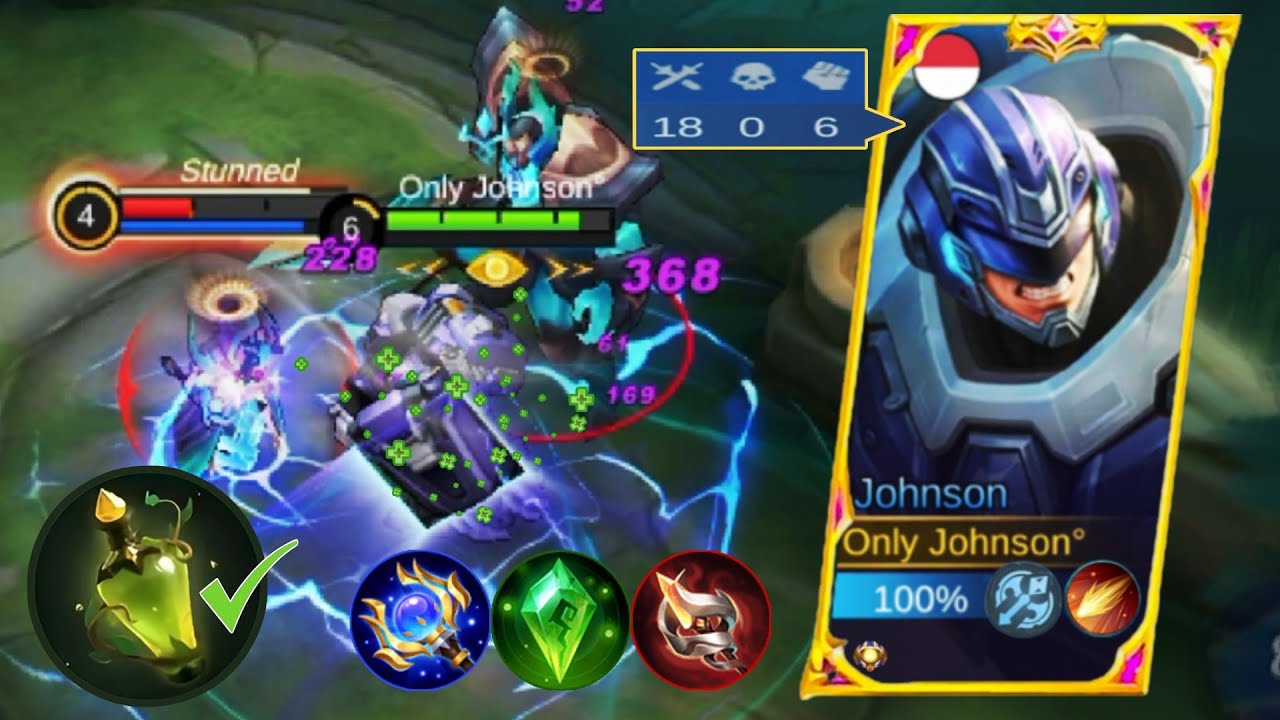 JOHNSON ONE HIT BUILD, Insane 18 Kills Not Dead | BEST BUILD JOHNSON MAGE 2023 | MLBB