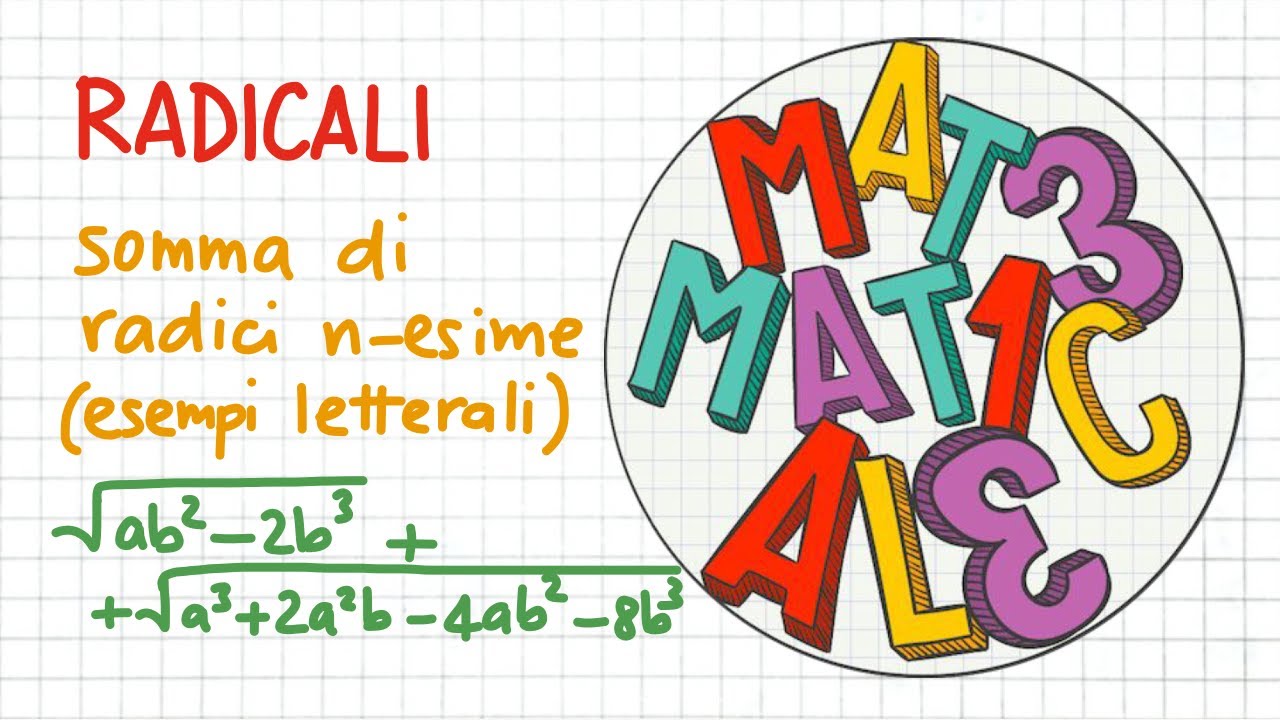 RADICALI somma tra radici ennesime (esempi letterali)            _ RD65