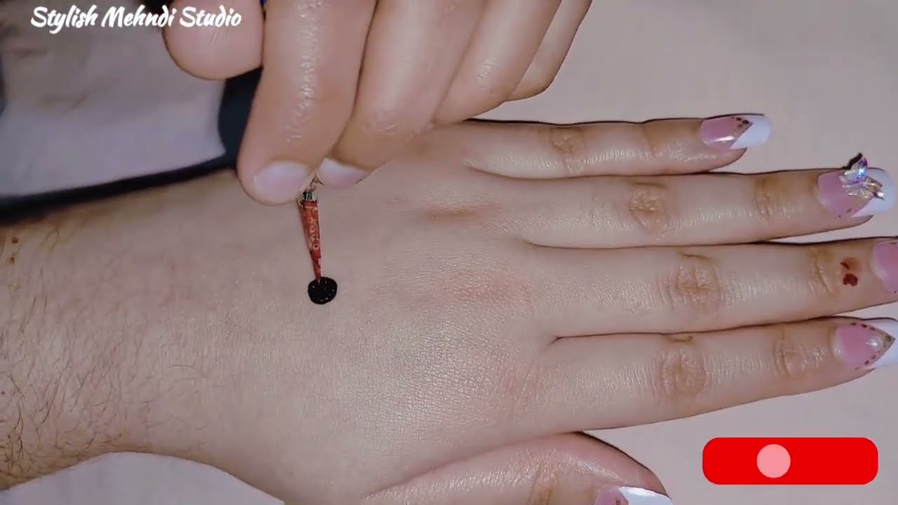 Very Beautiful Quick and Easy Prettiest Henna Design For Back Hand| Beautiful Mehndi Design Tutorial
