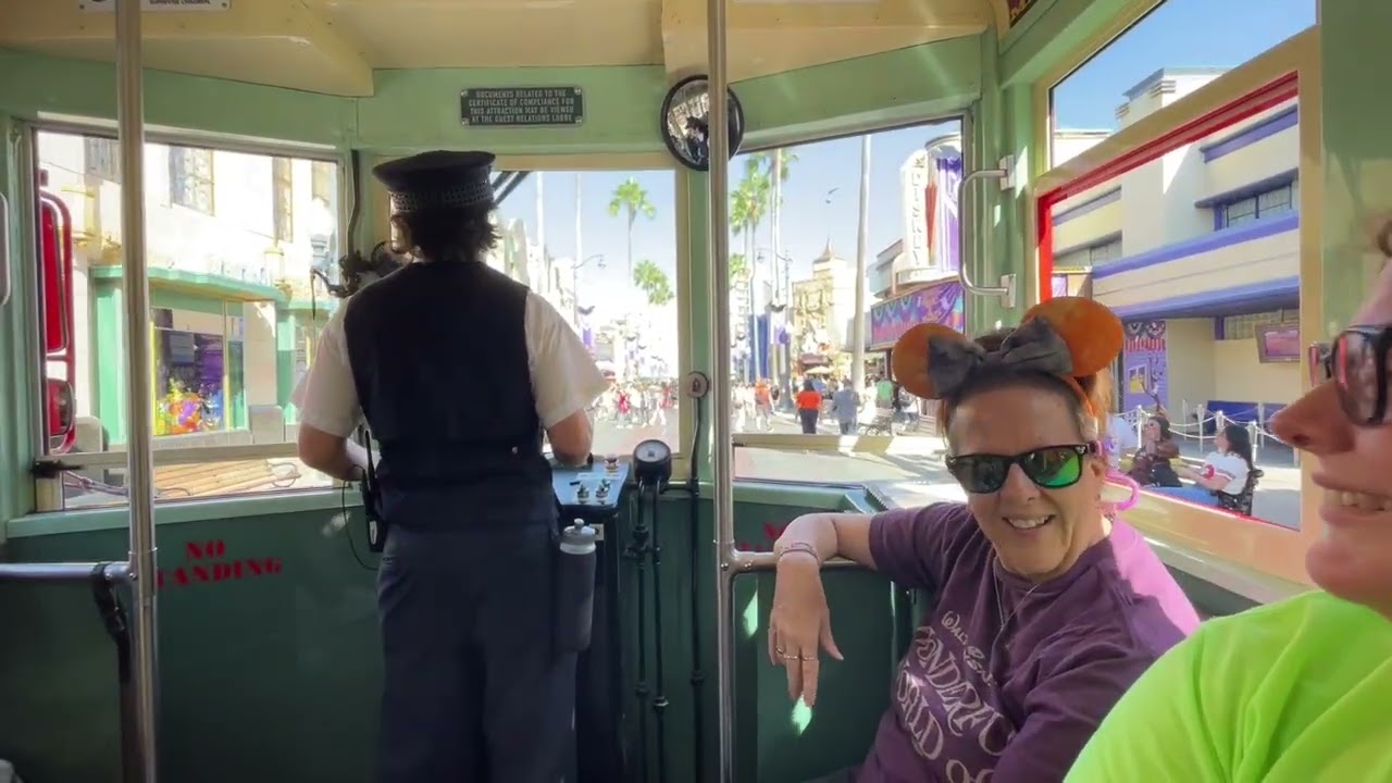 Aboard the Red Car Trolley  in Disney California Adventure [2024] HD 1080p