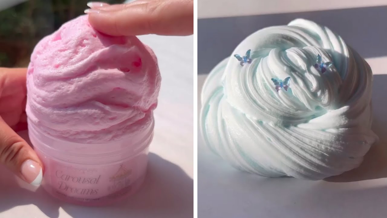 SATISFYING FLUFFY SLIME ASMR 💙 | RELAXING & SOFT SLIME SOUNDS