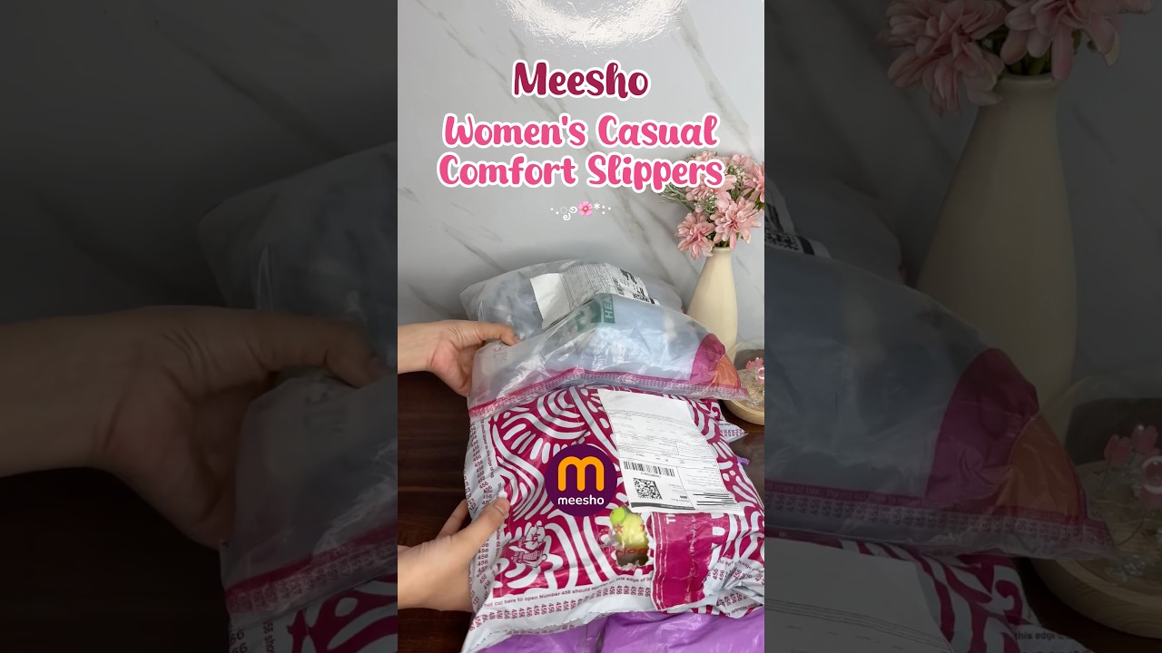 Летние повседневные тапочки 🌻😍 #meesho #shorts