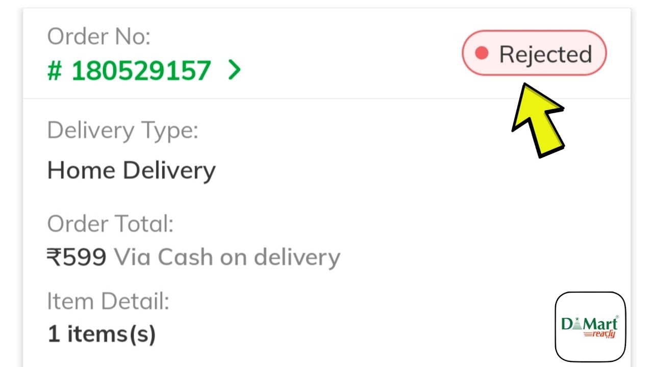 DMart Ready App Me COD Order Cancel Kaise Kare | Full Process 2025