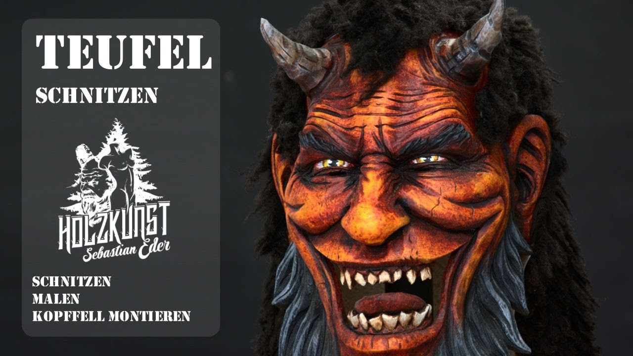Teufel Schnitzen  /Holzkunst Eder Sebastian /Krampus /Devil