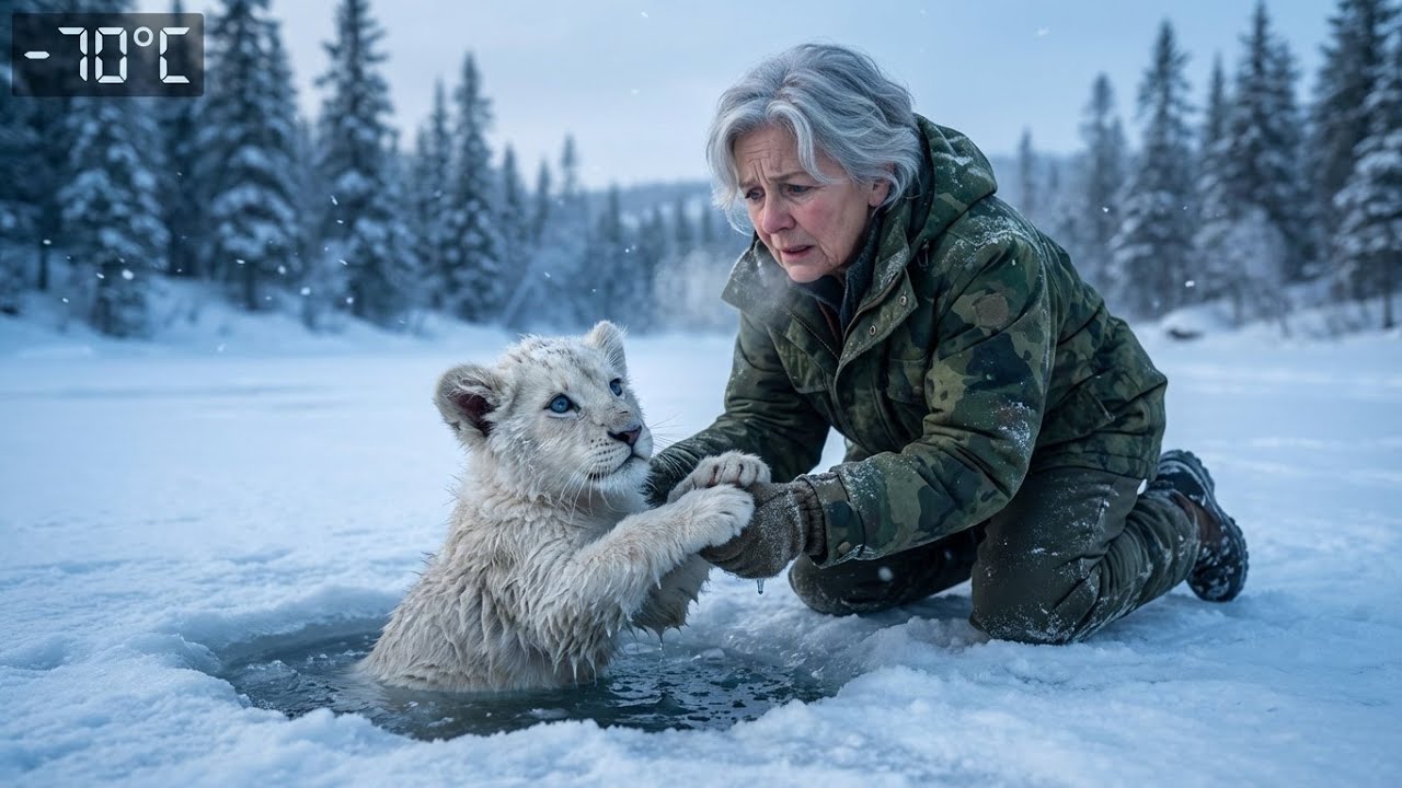 She Rescued a Freezing Lion Cub&mdash;The Knock at Her Door Changed Everything