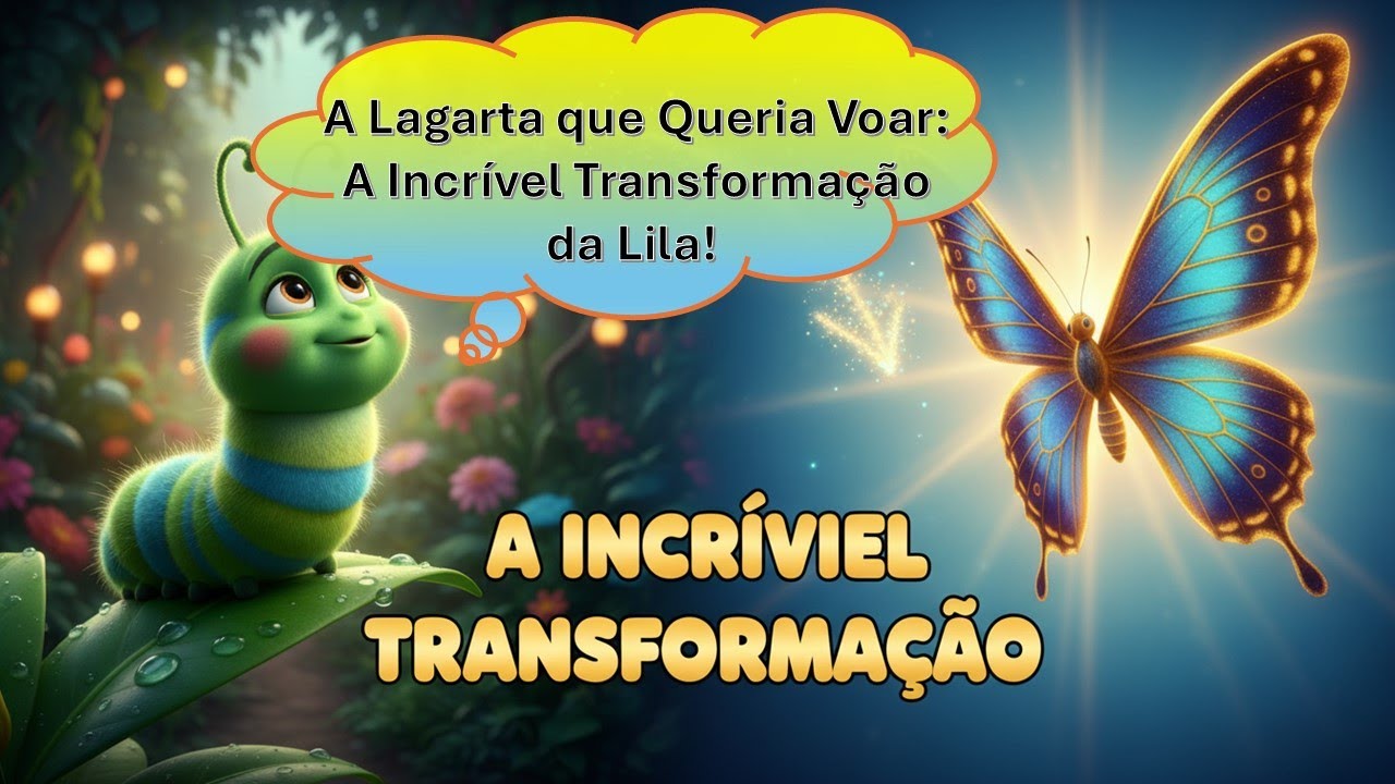 A Lagarta que Queria Voar: A Incrível Transformação da Lila! 🐛🦋✨