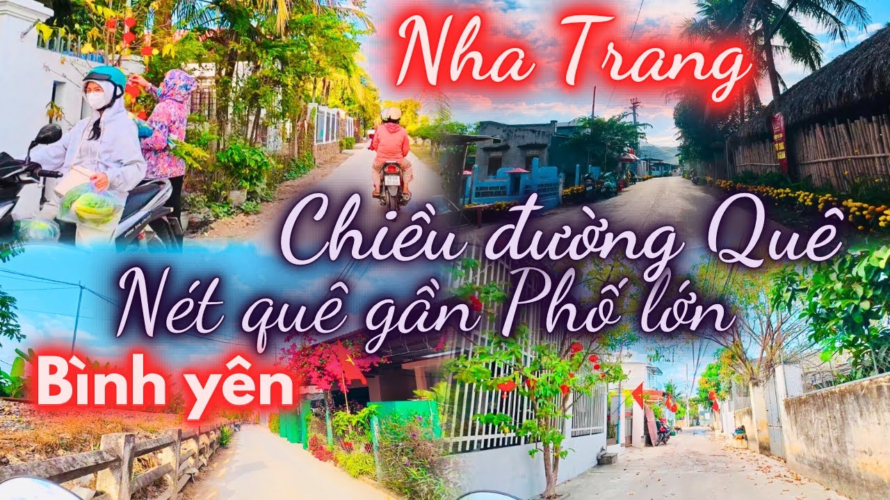 Xuân về khắp quê hương rồi bạn ơi ! Chiều đường quê bình yên Tết nhẹ nhàng, Có nét quê gần phố lớn