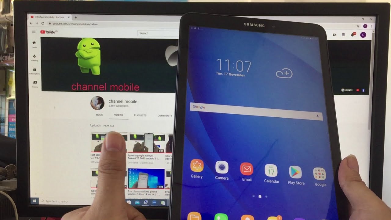 how to bypass google account samsung tab A6 2016 T585 | bypass frp t585 LOCK | without pc