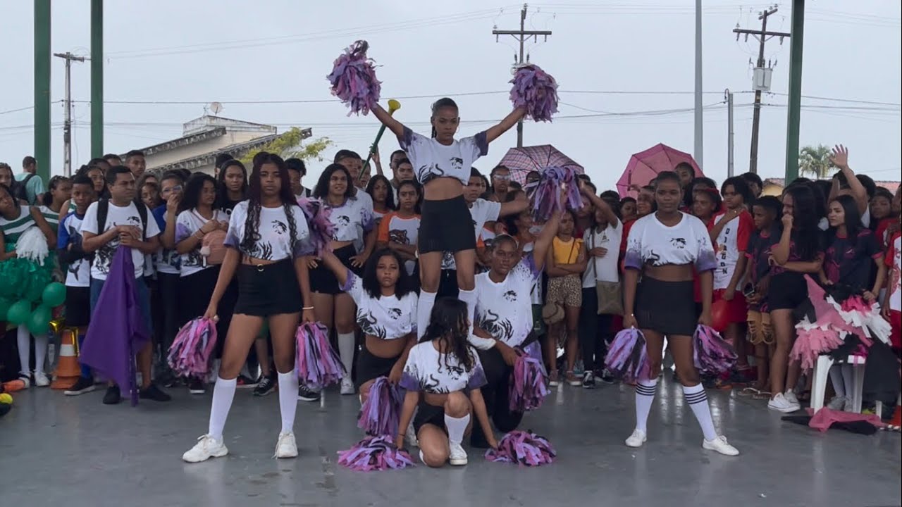 apresentação dos líderes de torcida| equipe panteras 💜