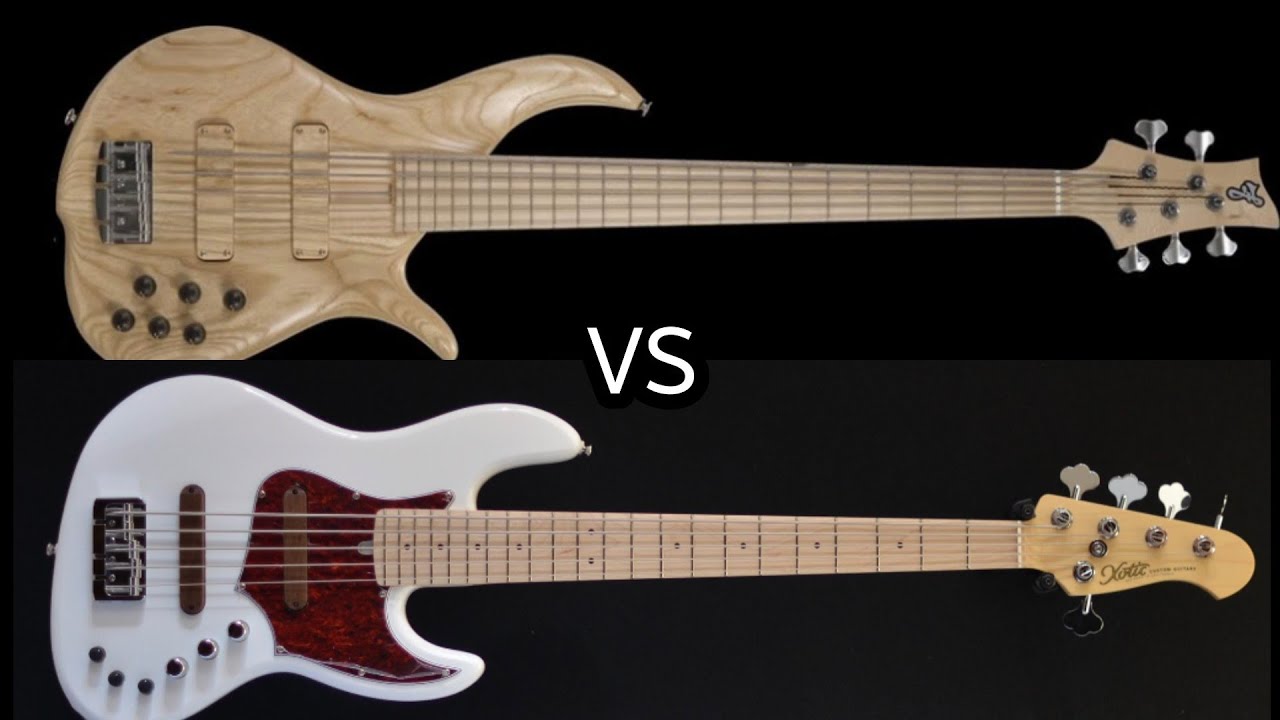 (1)Bass blind test!! (Xotic xj pro vintage VS  F bass bn5) 베이스기타 블라인드 테스트